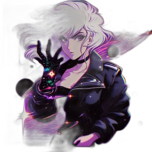 jacket, staff, weapon, creature transparent PNG cut-out