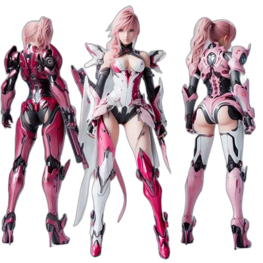 concept art, 3d render, anime, cyberpunk transparent PNG cut-out