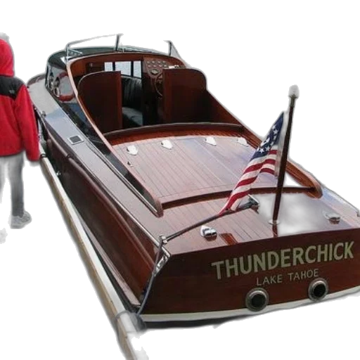 3d render, wooden, boat, named transparent PNG cut-out