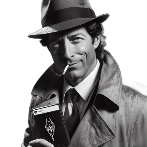 jacket, staff, face, hat transparent PNG cut-out