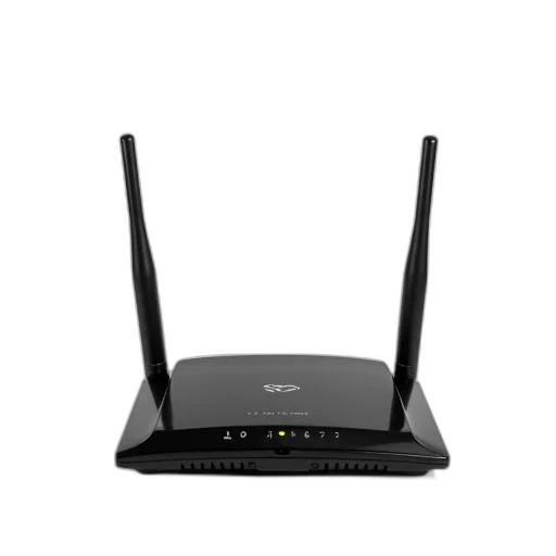 black, wireless, router, two transparent PNG cut-out