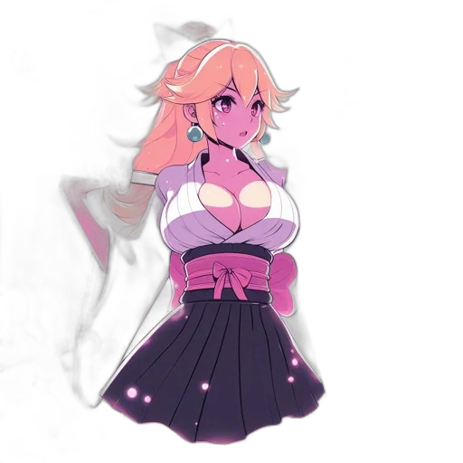 dress, staff, crown, flower transparent PNG cut-out