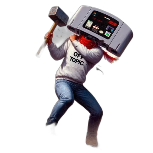 robot, jacket, staff, weapon transparent PNG cut-out