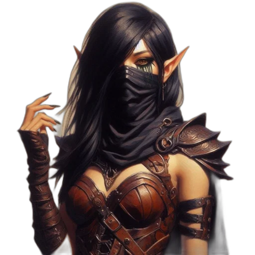 mask, face, staff, fantasy art transparent PNG cut-out
