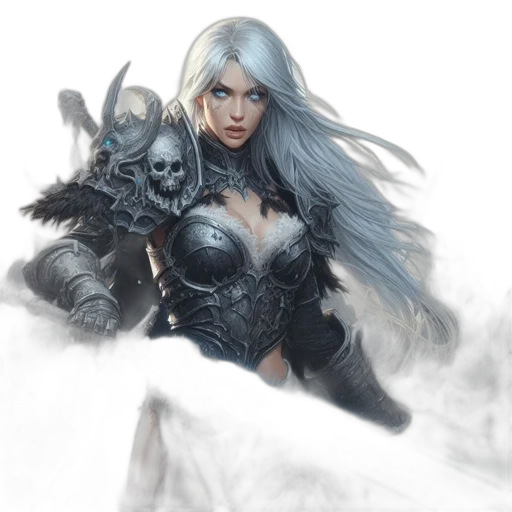 fantasy art, concept art, comic book art, photorealistic transparent PNG cut-out