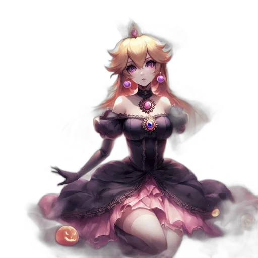 dress, staff, mask, creature transparent PNG cut-out