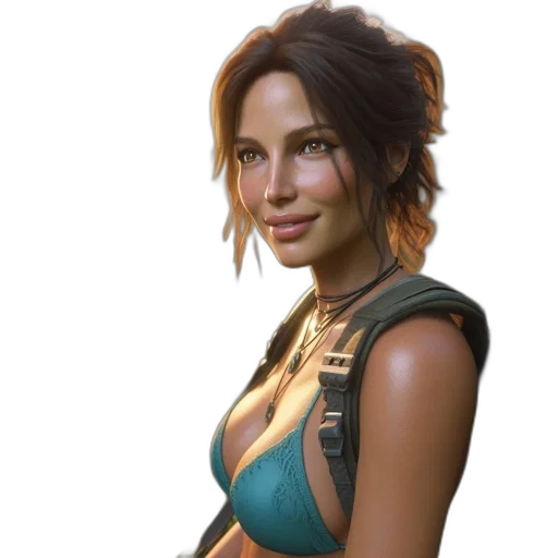 concept art, fantasy art, photorealistic, pixel art transparent PNG cut-out