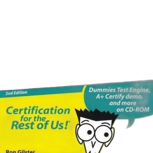 certification, dummies, book, cover transparent PNG cut-out