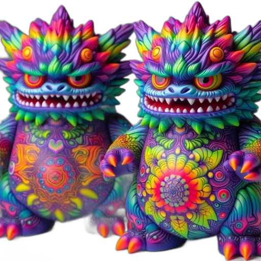 dragon, 3d render, vibrant, dragon-like transparent PNG cut-out