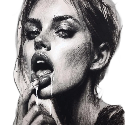 face, jewelry, photorealistic, pencil sketch transparent PNG cut-out