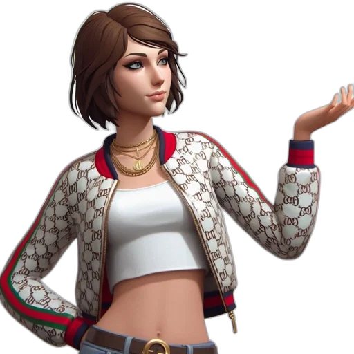 jacket, staff, jewelry, concept art transparent PNG cut-out