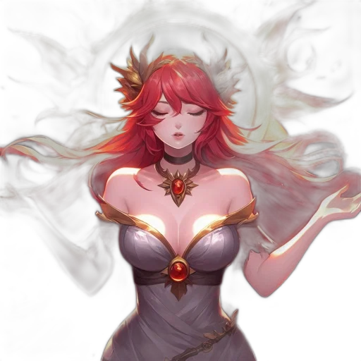 dress, crown, dragon, staff transparent PNG cut-out