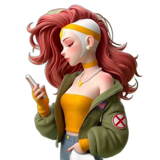 jacket, staff, concept art, comic book art transparent PNG cut-out