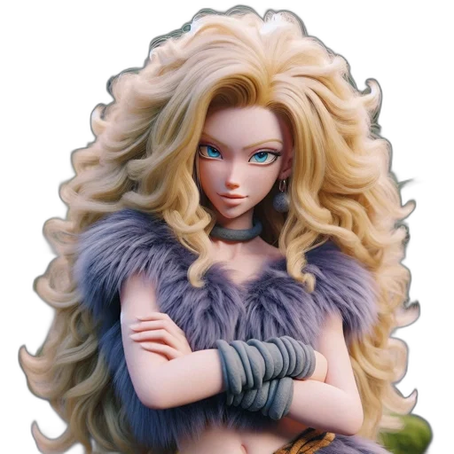 hair, fantasy art, 3d render, concept art transparent PNG cut-out