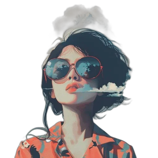 face, dress, mask, jacket transparent PNG cut-out