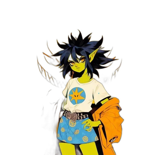 staff, jacket, dress, dragon transparent PNG cut-out