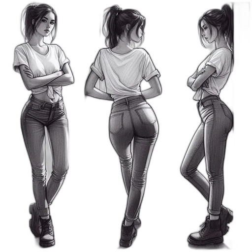 jacket, concept art, cartoon, pencil sketch transparent PNG cut-out