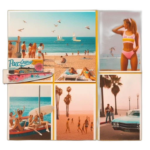 photorealistic, oil painting, concept art, beach transparent PNG cut-out