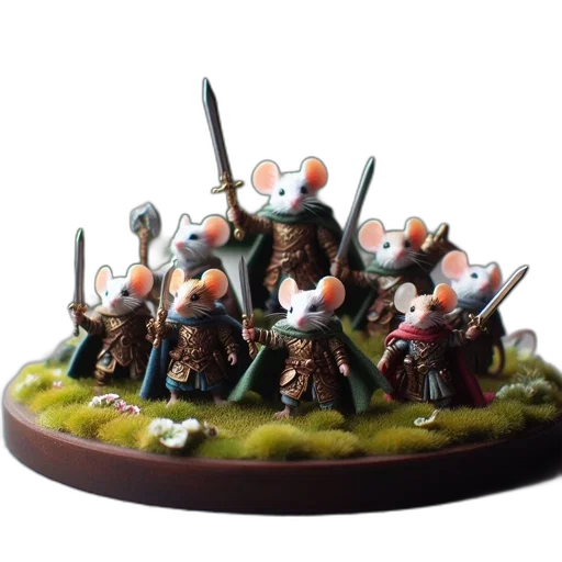 staff, concept art, anthropomorphic, mice transparent PNG cut-out