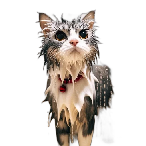 animal, creature, umbrella, photorealistic transparent PNG cut-out