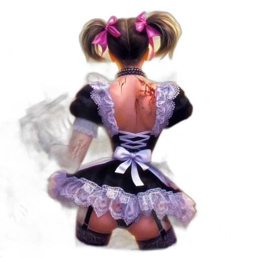 dress, robot, mask, 3d render transparent PNG cut-out