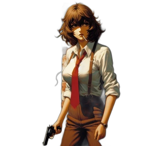 staff, weapon, jacket, comic book art transparent PNG cut-out