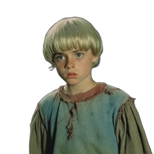 hair, face, creature, staff transparent PNG cut-out