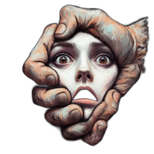 face, mask, creature, staff transparent PNG cut-out