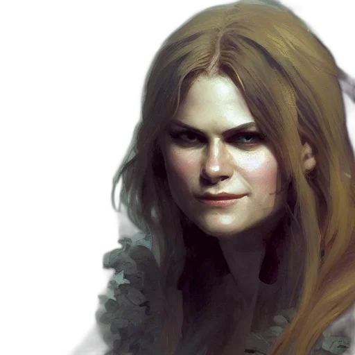 face, concept art, fantasy art, photorealistic transparent PNG cut-out