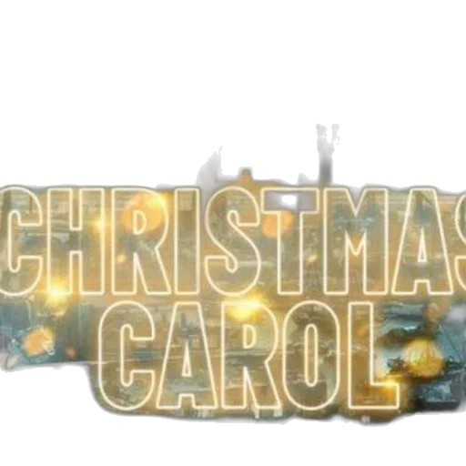 christmas, carol, poster, featuring transparent PNG cut-out
