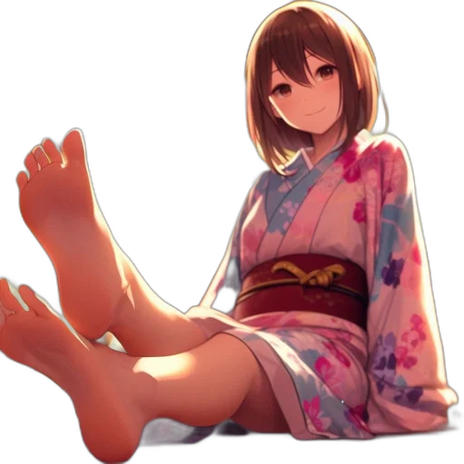 dress, creature, flower, shoes transparent PNG cut-out