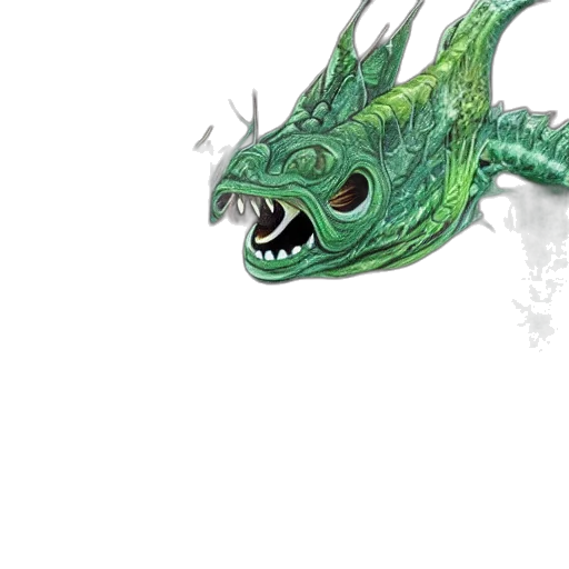 dragon, creature, animal, staff transparent PNG cut-out