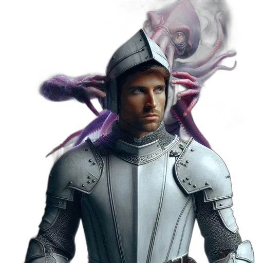 staff, robot, creature, jacket transparent PNG cut-out