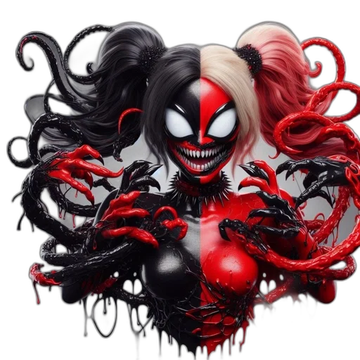 mask, creature, hair, comic book art transparent PNG cut-out