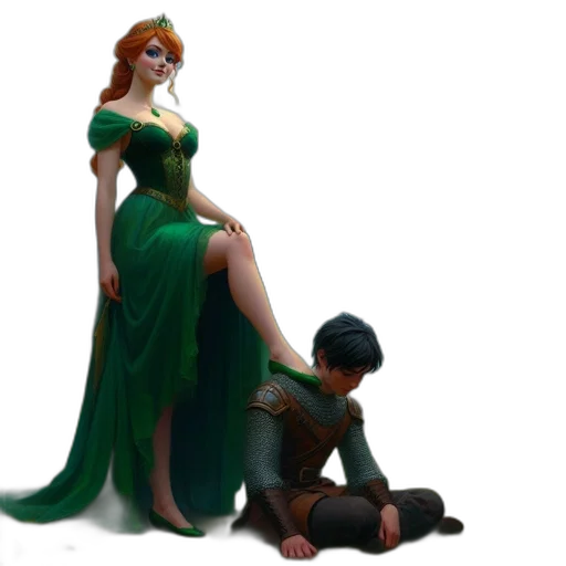 dress, concept art, 3d render, fantasy art transparent PNG cut-out