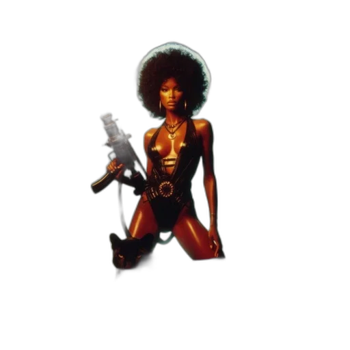 weapon, staff, jewelry, hair transparent PNG cut-out