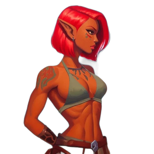 concept art, fantasy art, pixel art, comic book art transparent PNG cut-out