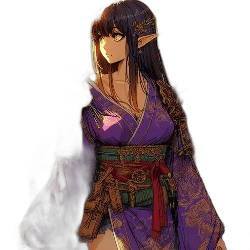 dress, staff, mask, dragon transparent PNG cut-out