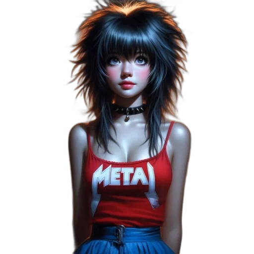 hair, jacket, robot, jewelry transparent PNG cut-out