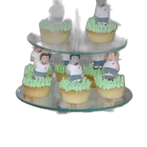 3d render, three-tiered, glass, stand transparent PNG cut-out