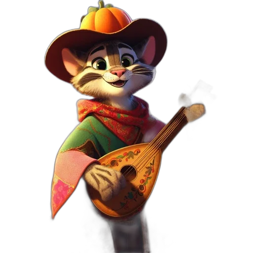 staff, hat, jacket, animal transparent PNG cut-out