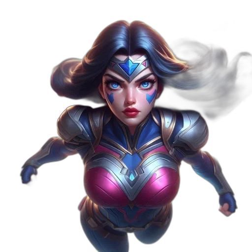 concept art, fantasy art, comic book art, 3d render transparent PNG cut-out