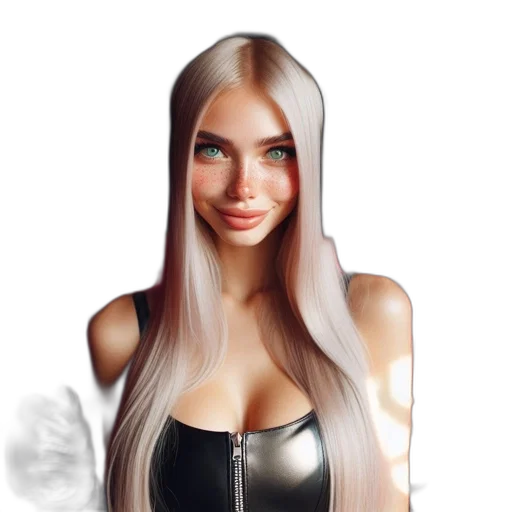 hair, face, dress, mask transparent PNG cut-out