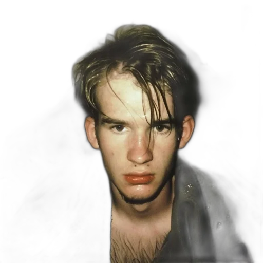 face, jacket, hair, creature transparent PNG cut-out