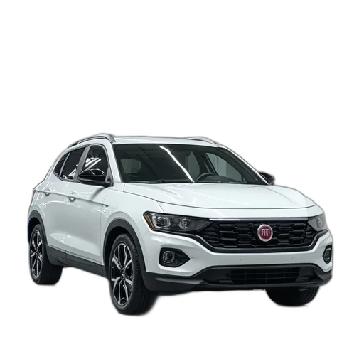 car, white, 2017, fiat transparent PNG cut-out