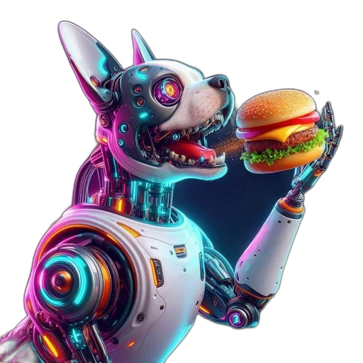 robot, food, animal, staff transparent PNG cut-out