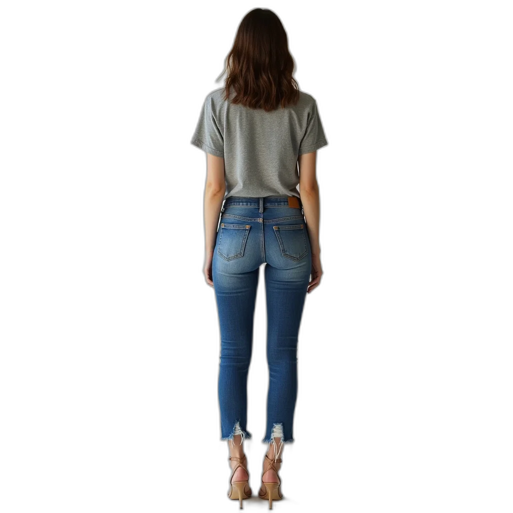 jacket, dress, staff, hair transparent PNG cut-out