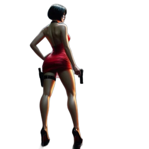 dress, weapon, staff, concept art transparent PNG cut-out