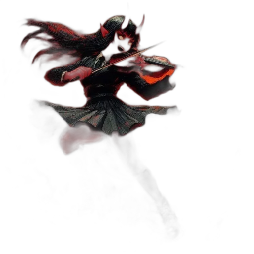 dress, staff, weapon, mask transparent PNG cut-out