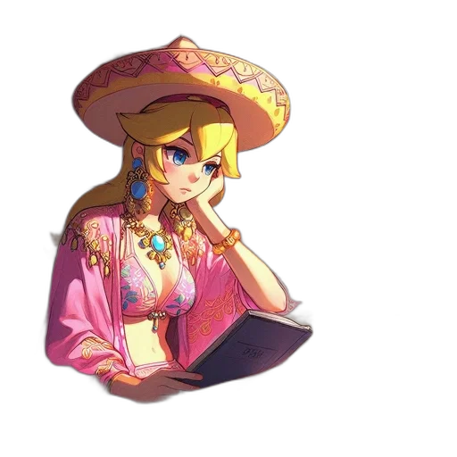hat, dress, staff, jacket transparent PNG cut-out
